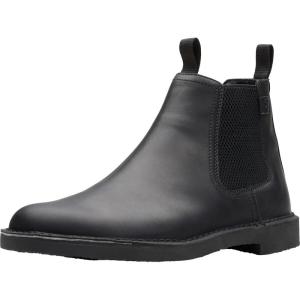 Clarks mens Shepton Easy(Black Leather)