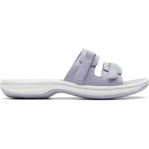 Clarks womens Breeze PiperSlide Sandal(Lilac)