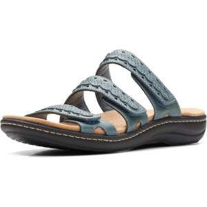 Clarks womens Laurieann Cove(Blue Grey Leather)