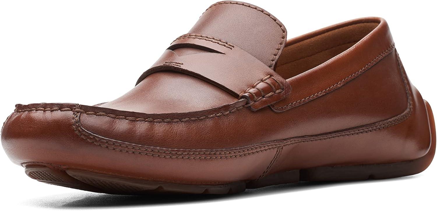 imageClarks Mens Markman Way MoccasinDark Tan Lea