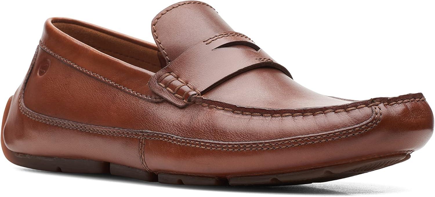 imageClarks Mens Markman Way MoccasinDark Tan Lea