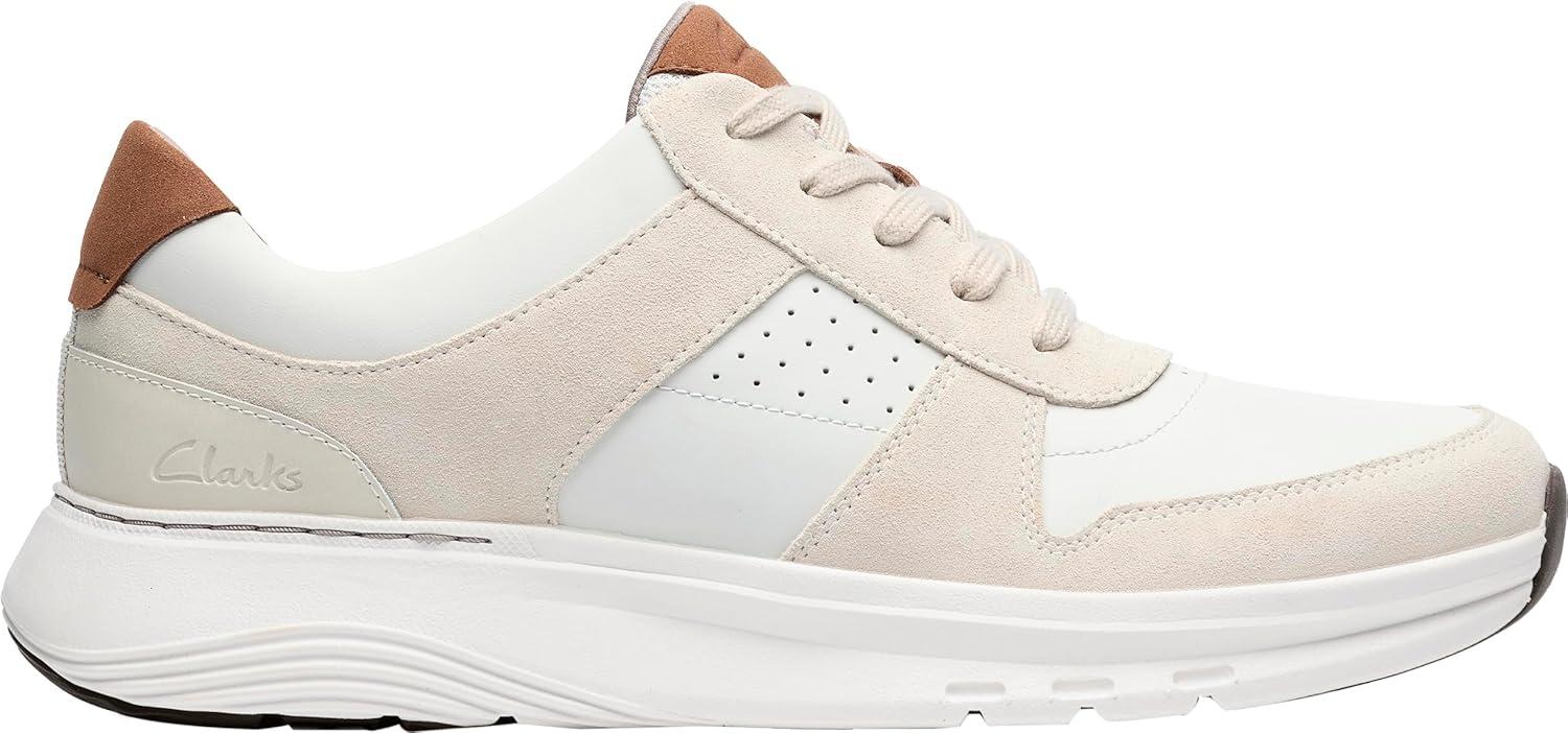 imageClarks Mens Motion Trek Go SneakerIvory Combi