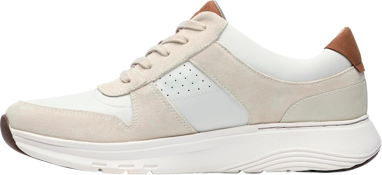 imageClarks Mens Motion Trek Go SneakerIvory Combi
