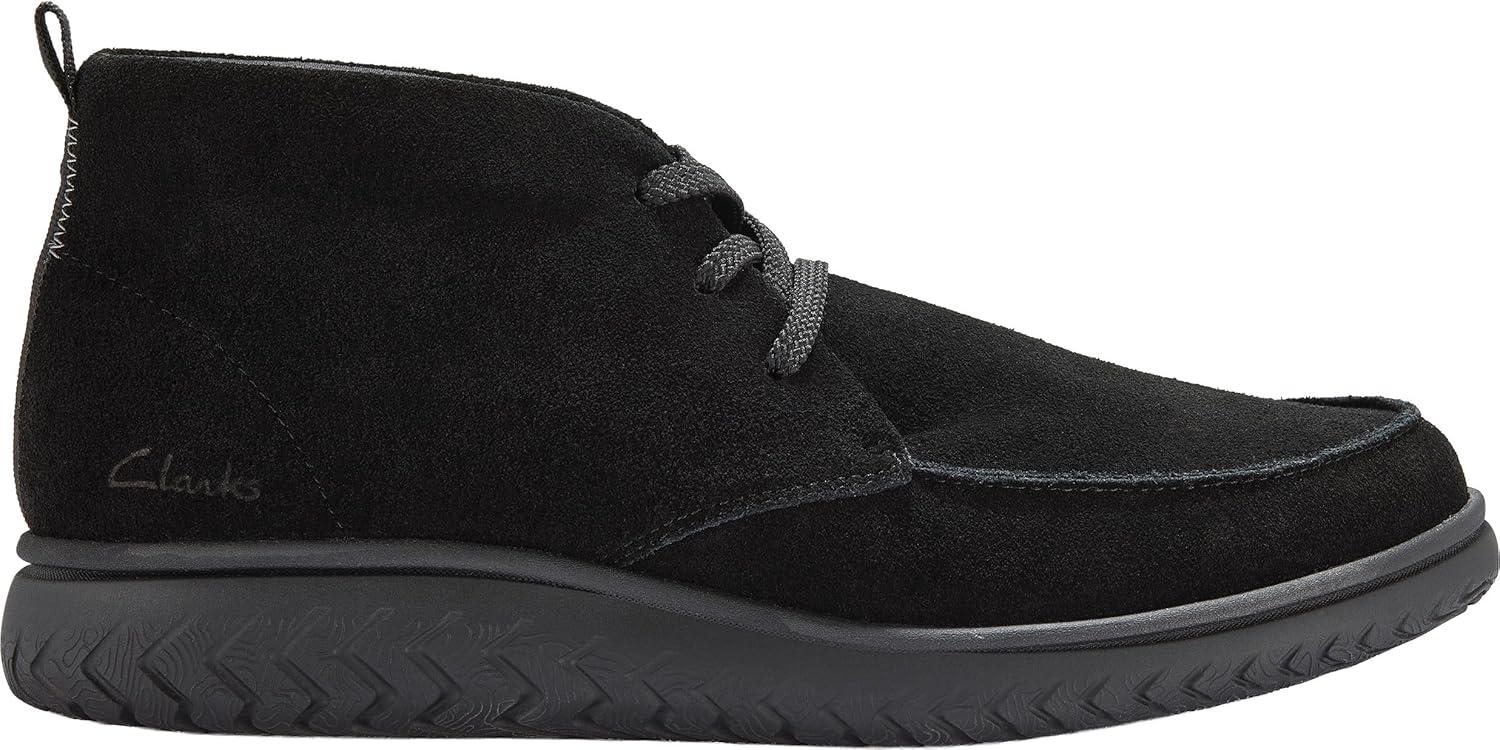 imageClarks Mens RelaxLite Moc Ankle BootBlack Suede