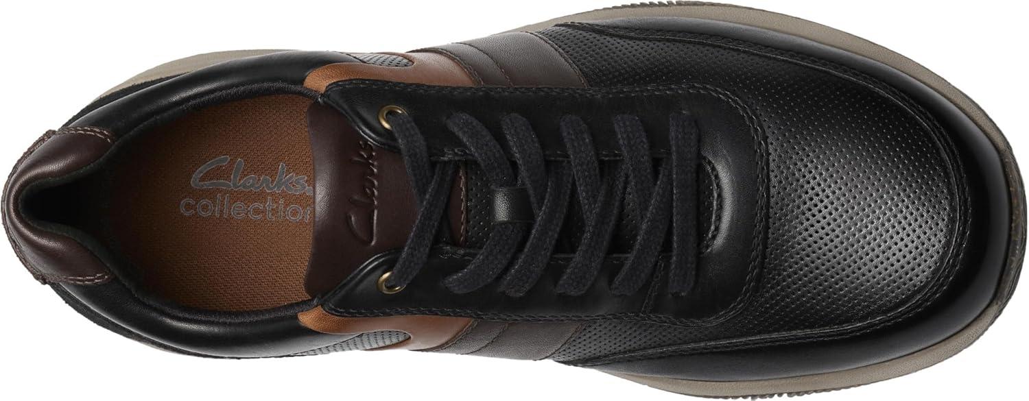 imageClarks Mens Townview Style SneakerBlack Leather