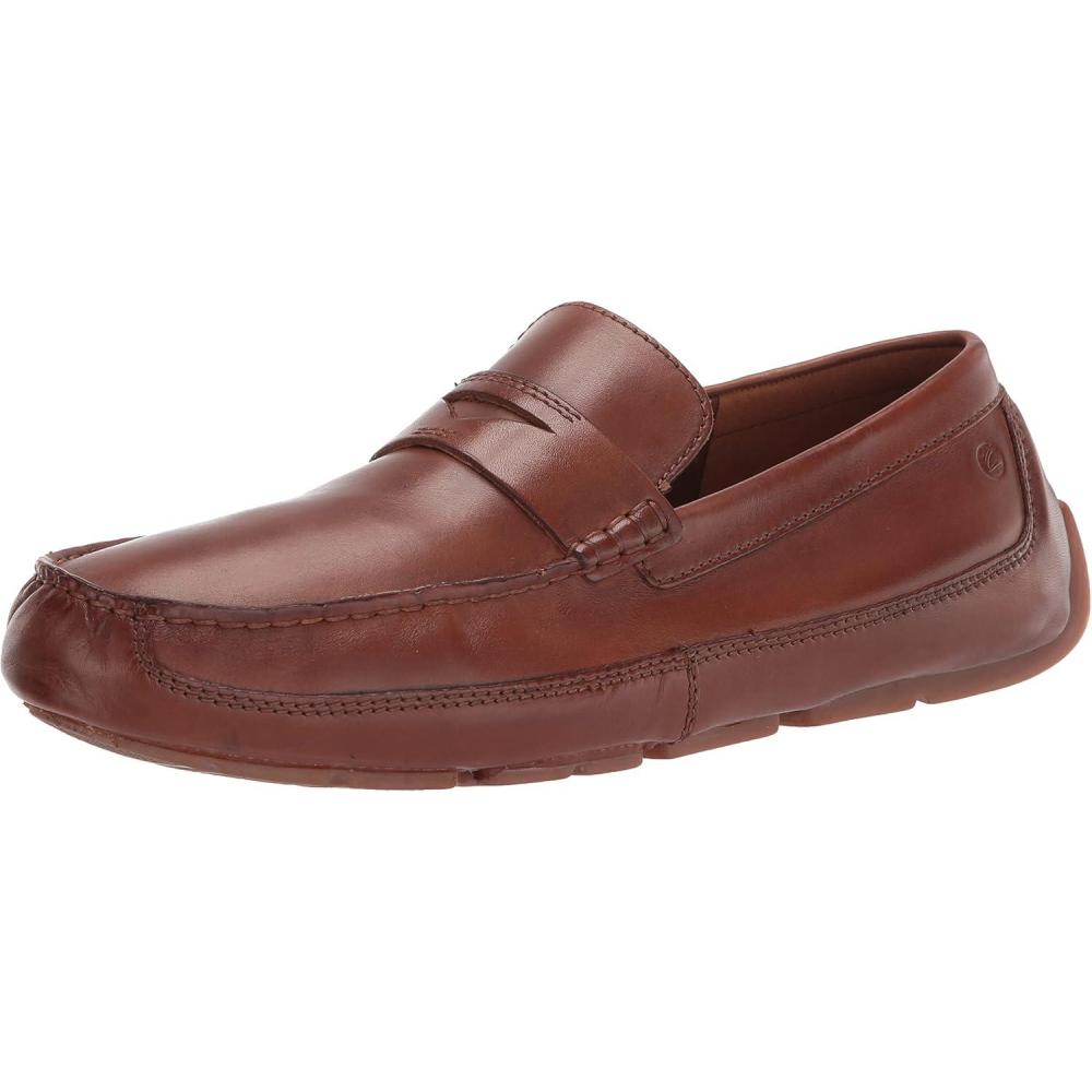 imageClarks Mens Markman Way MoccasinDark Tan Leather