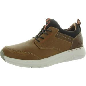 Clarks Mens Motion Trek Ez(Dark Tan Leather)