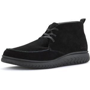 Clarks Men’s RelaxLite Moc Ankle Boot(Black Suede)