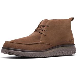 Clarks Men’s RelaxLite Moc Ankle Boot(Cola Suede)