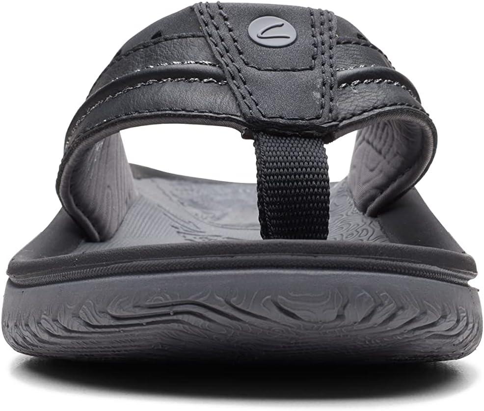 imageClarks Mens Wesley Post FlipFlopBlack Synthetic