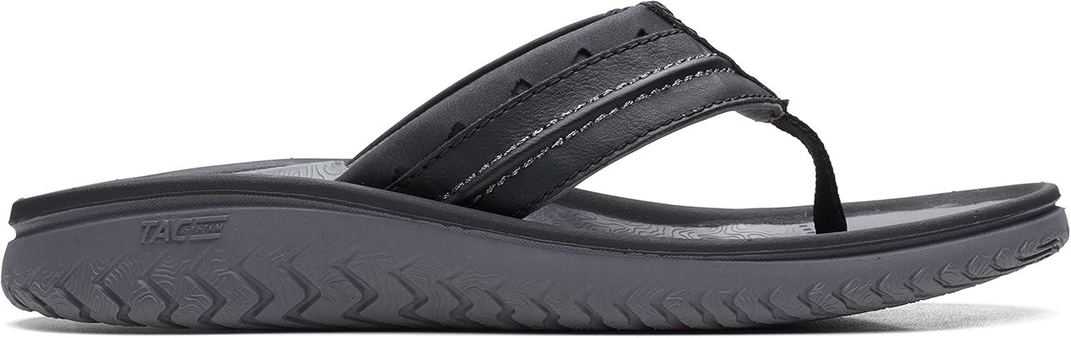 imageClarks Mens Wesley Post FlipFlopBlack Synthetic