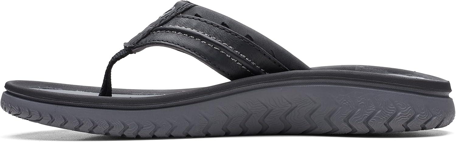 imageClarks Mens Wesley Post FlipFlopBlack Synthetic