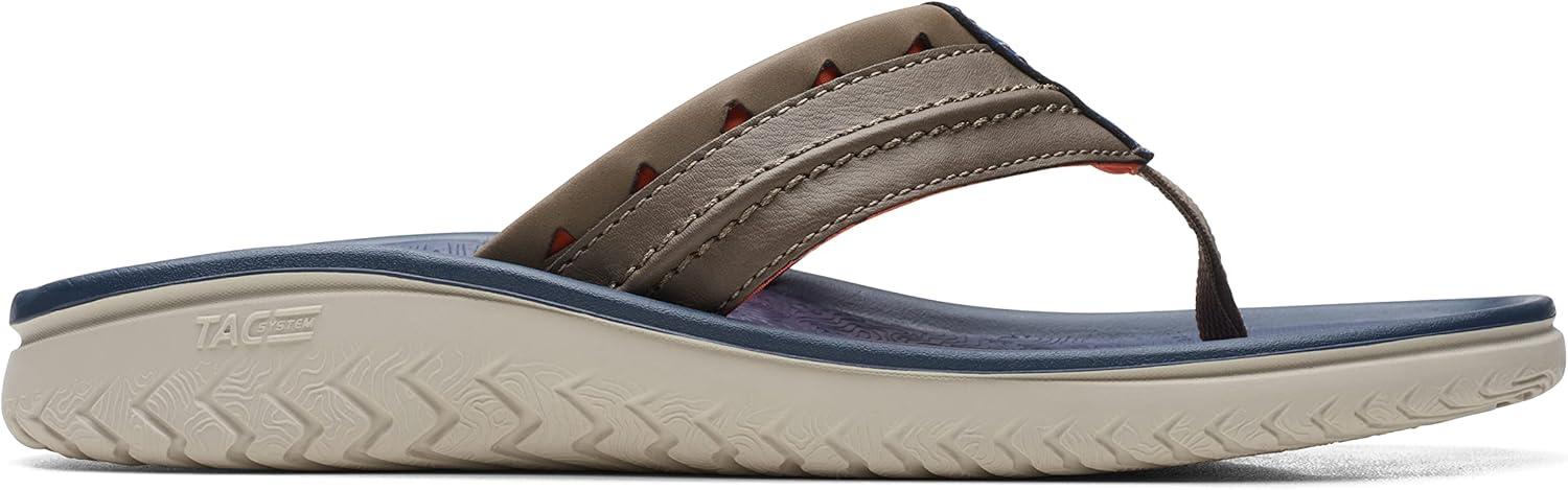 imageClarks Mens Wesley Post FlipFlopDesert Synthetic