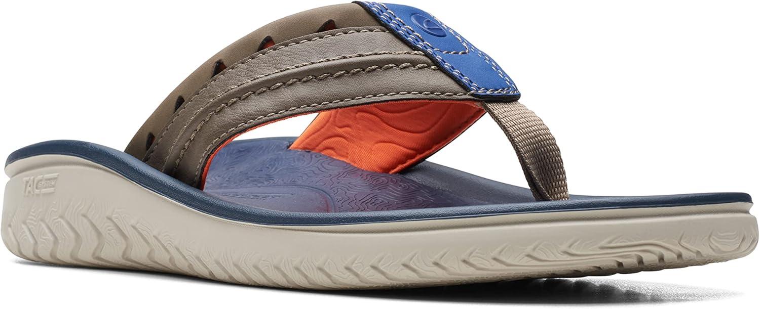 imageClarks Mens Wesley Post FlipFlopDesert Synthetic