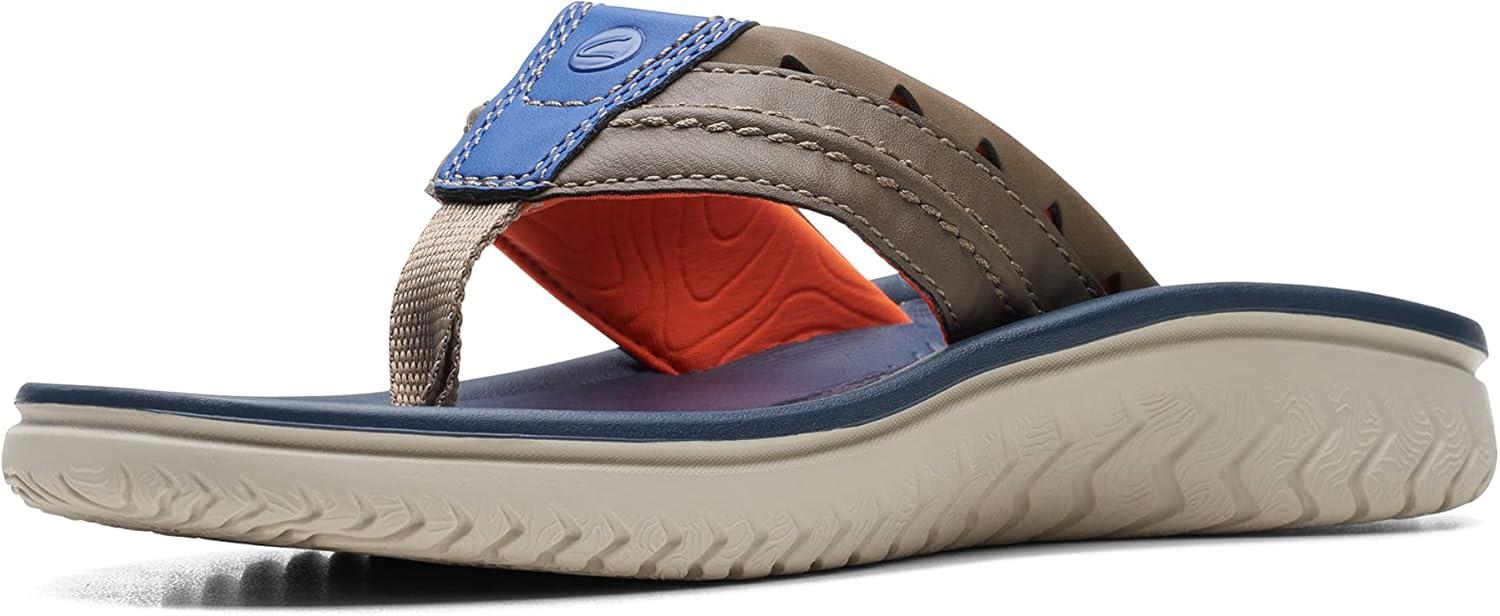 imageClarks Mens Wesley Post FlipFlopDesert Synthetic