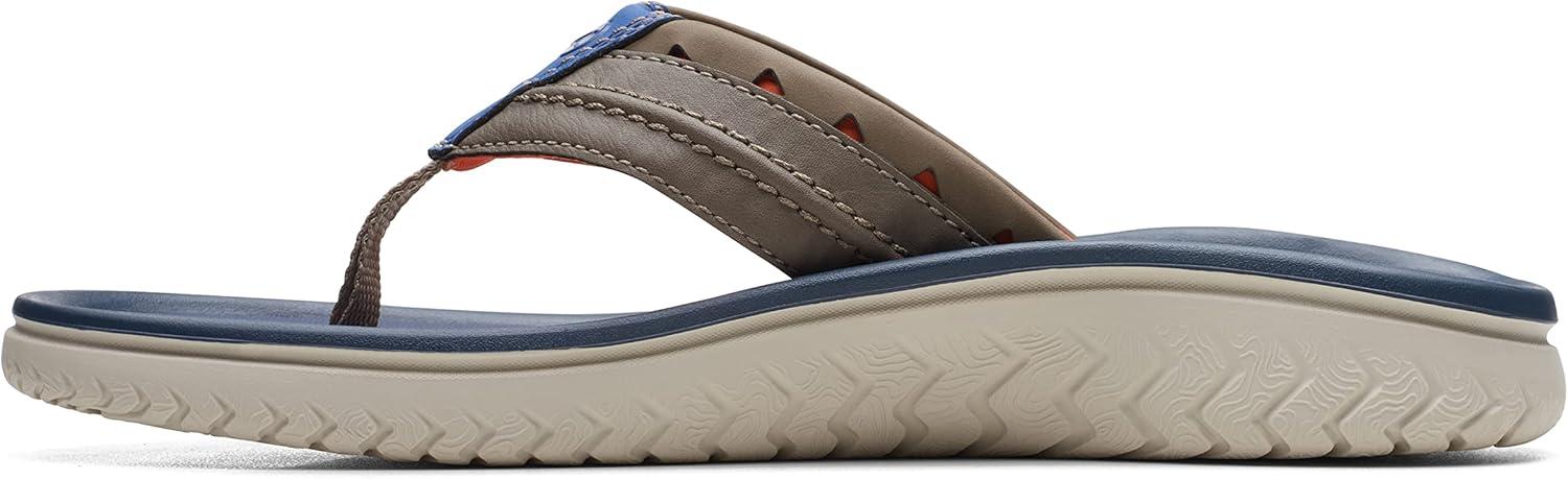 imageClarks Mens Wesley Post FlipFlopDesert Synthetic