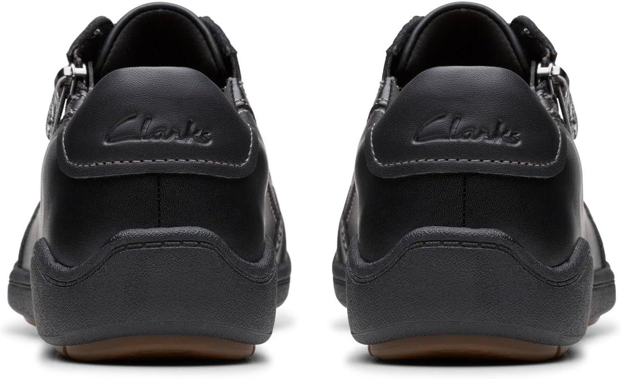 imageClarks Womens Bryianne Bayla Leather Fashion SneakerBlack Leather