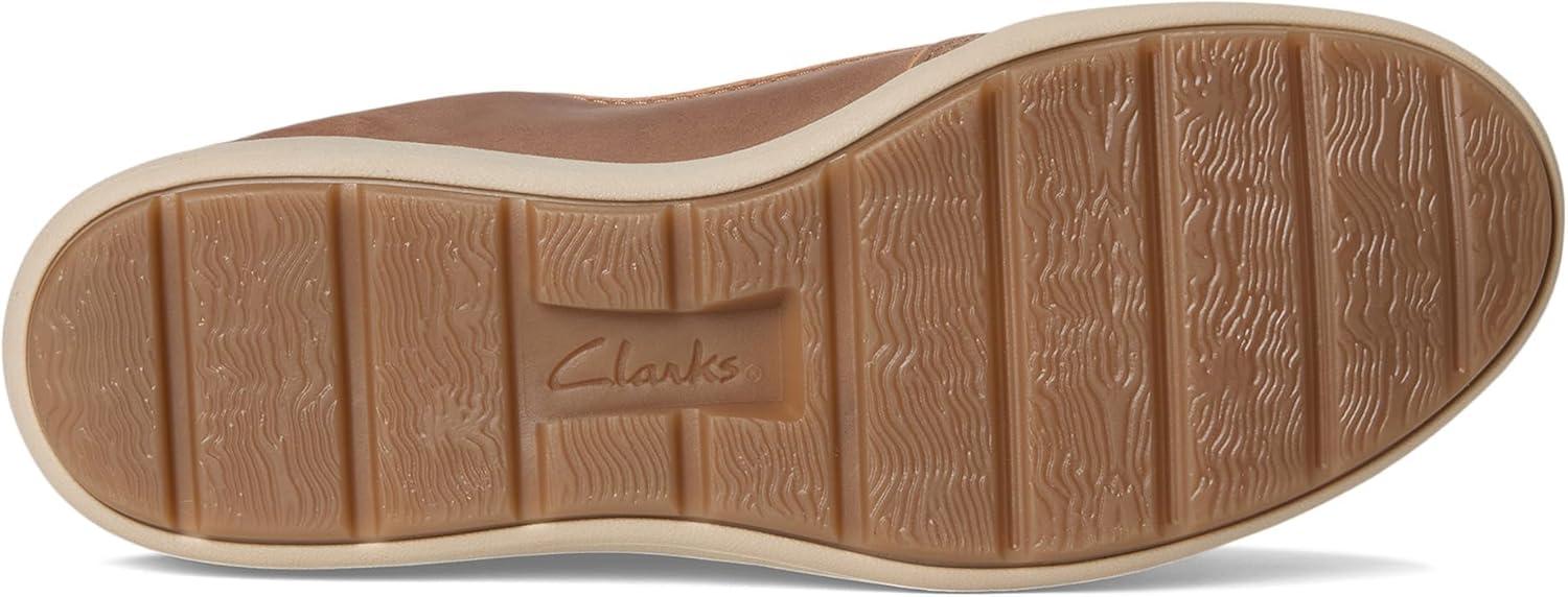 imageClarks Womens Bryianne Bayla Leather Fashion SneakerDark Sand Leather