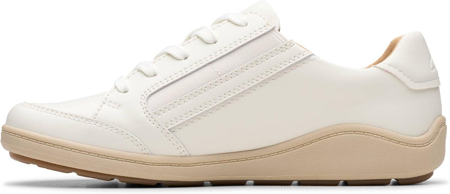 imageClarks Womens Bryianne Bayla Leather Fashion SneakerOffwhite Leather