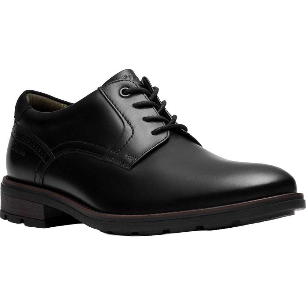 imageClarks Mens Emmet Plain Oxford Dress ShoeBlack Smooth