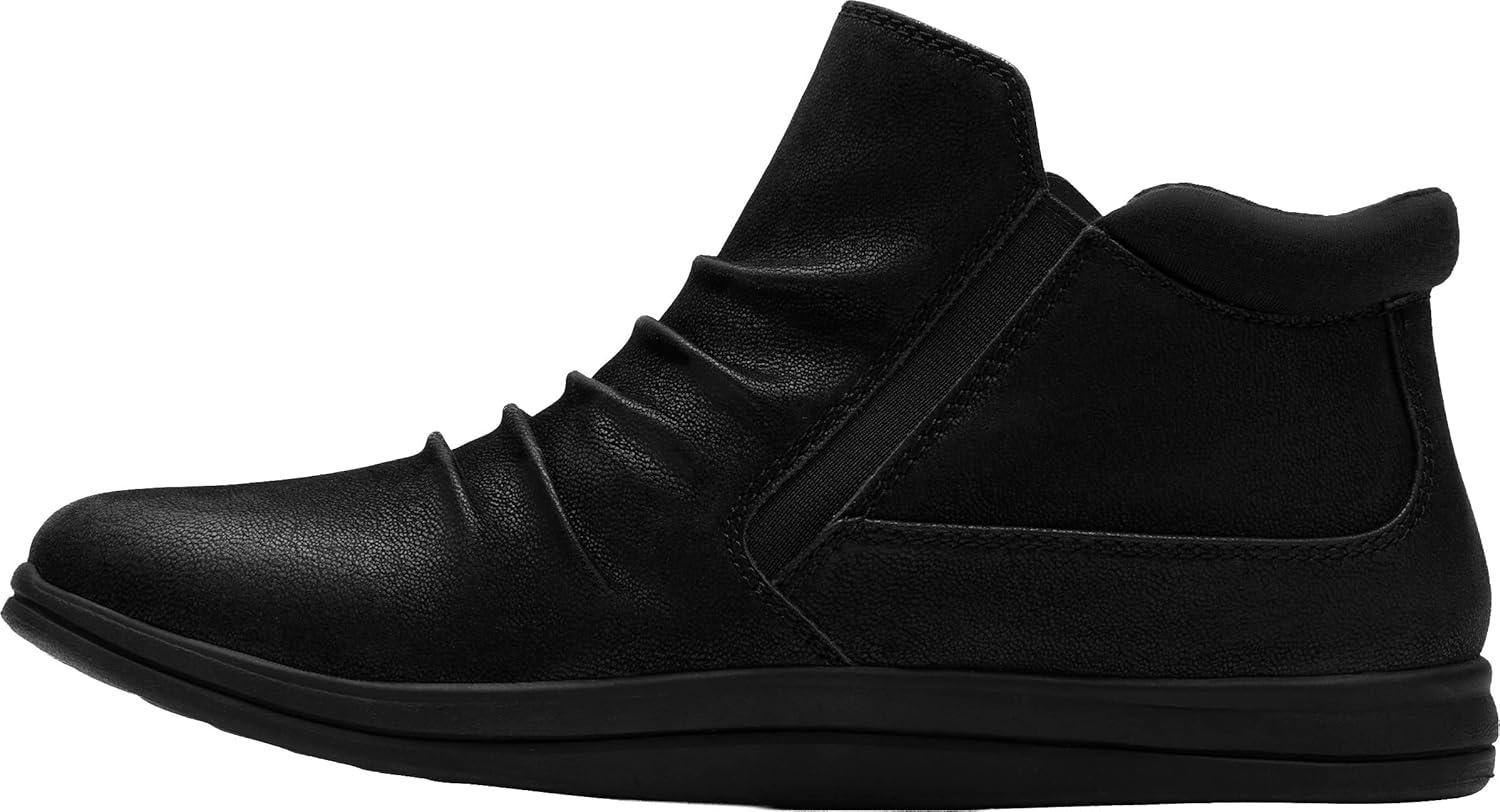 imageClarks Womens Breeze Path Cloudsteppers Ankle BootsBlack Textile