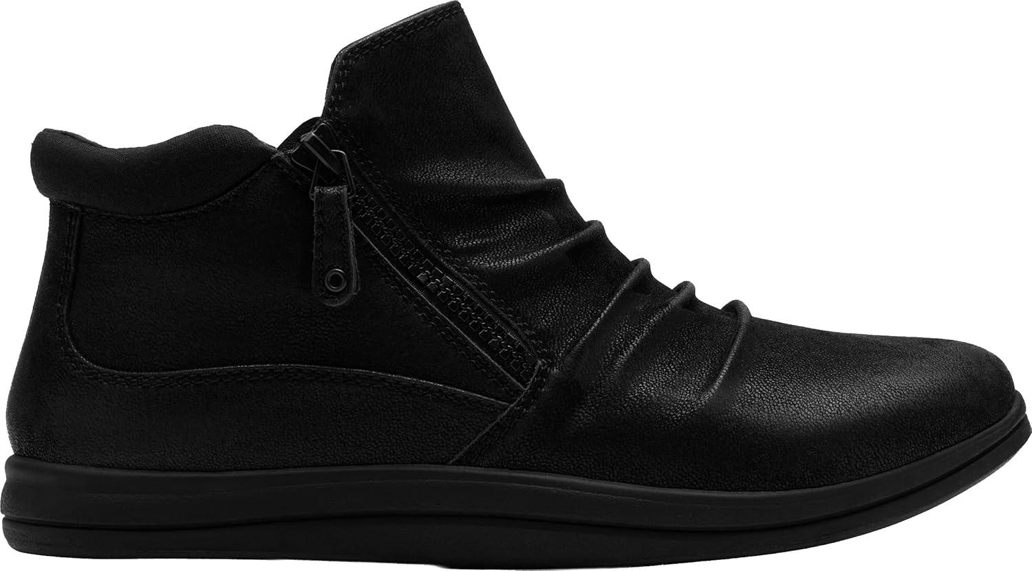 imageClarks Womens Breeze Path Cloudsteppers Ankle BootsBlack Textile