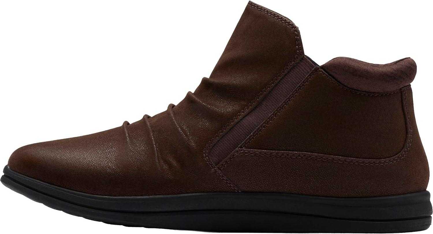 imageClarks Womens Breeze Path Cloudsteppers Ankle BootsDark Brown Textile