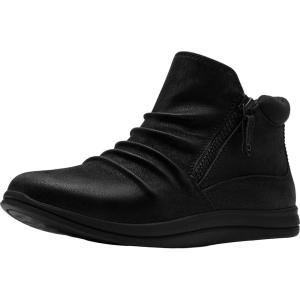 Clarks Women’s Breeze Path Cloudsteppers Ankle Boots(Black Textile)