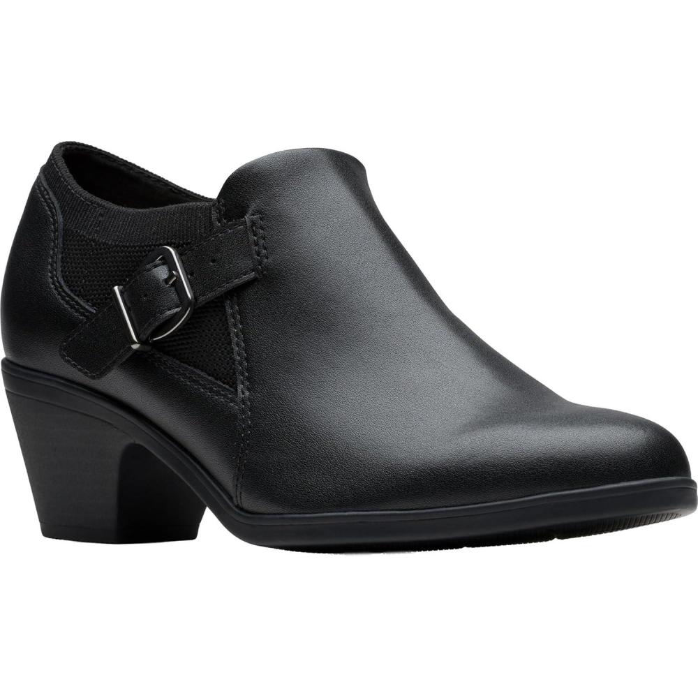 imageClarks Womens Emily 2 Darcey Leather Ankle BootieBlack Leather