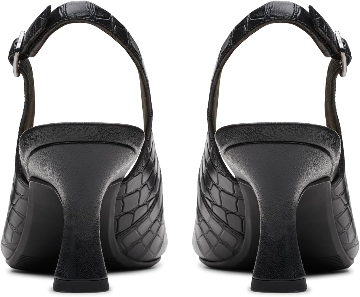 imageClarks Womens Kataleyna StepBlack Croc Print Leather