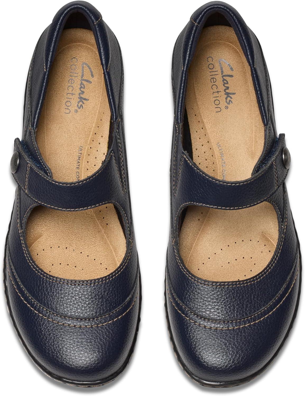 imageClarks Womens Ashland ElayneNavy Tumbled