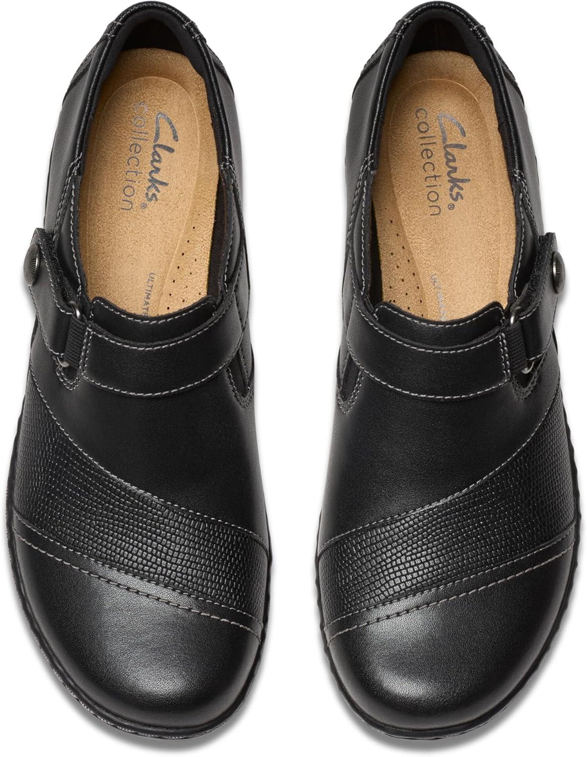 imageClarks Womens Ashland Gem LoafersBlack Leather