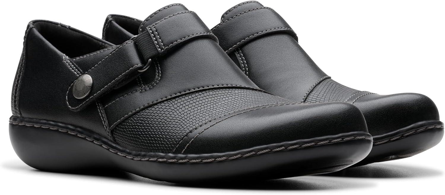 imageClarks Womens Ashland Gem LoafersBlack Leather