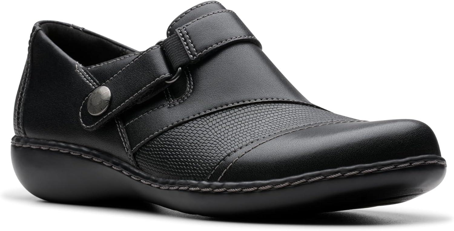 imageClarks Womens Ashland Gem LoafersBlack Leather