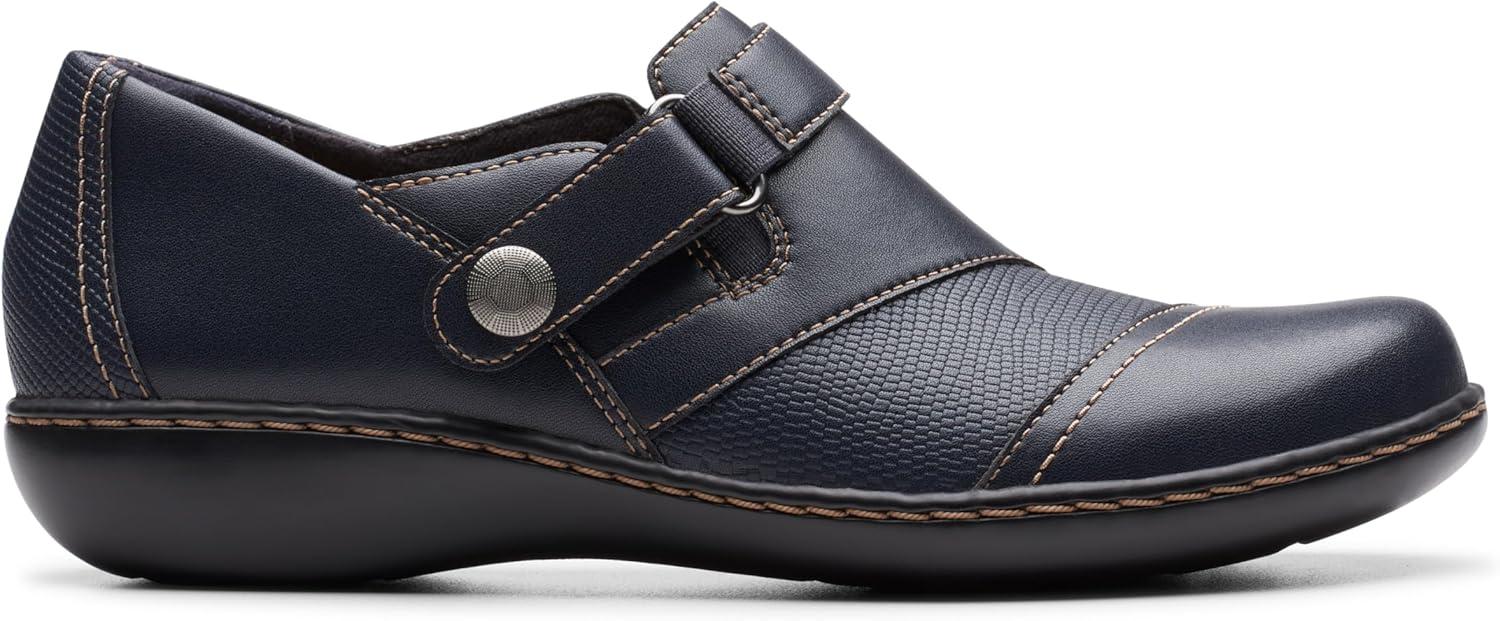imageClarks Womens Ashland Gem LoafersNavy Leather