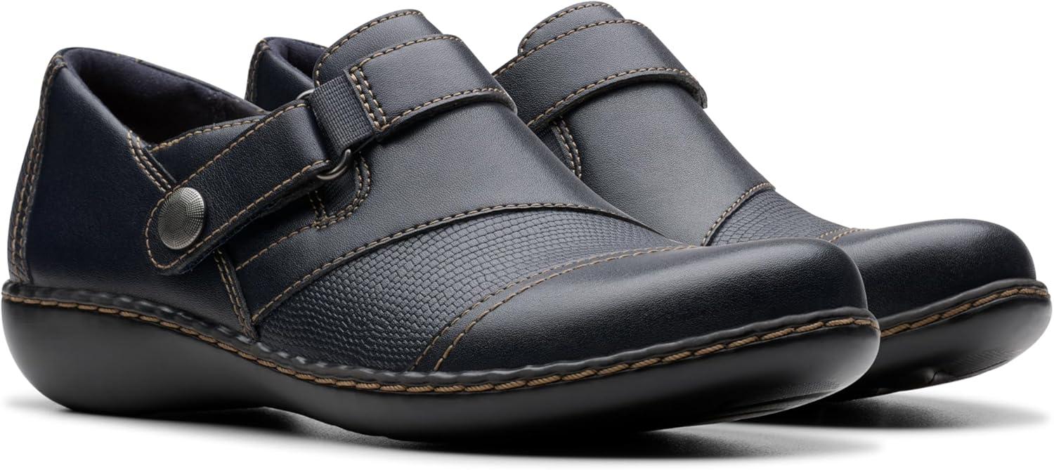 imageClarks Womens Ashland Gem LoafersNavy Leather