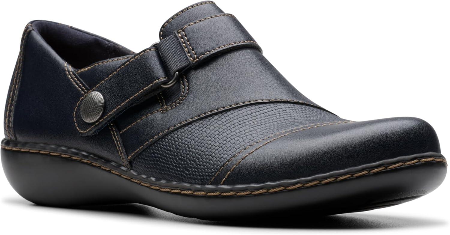 imageClarks Womens Ashland Gem LoafersNavy Leather