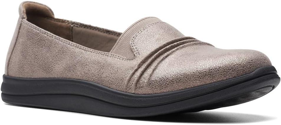 imageClarks Womens Breeze SolTaupe Metallic Synthetic