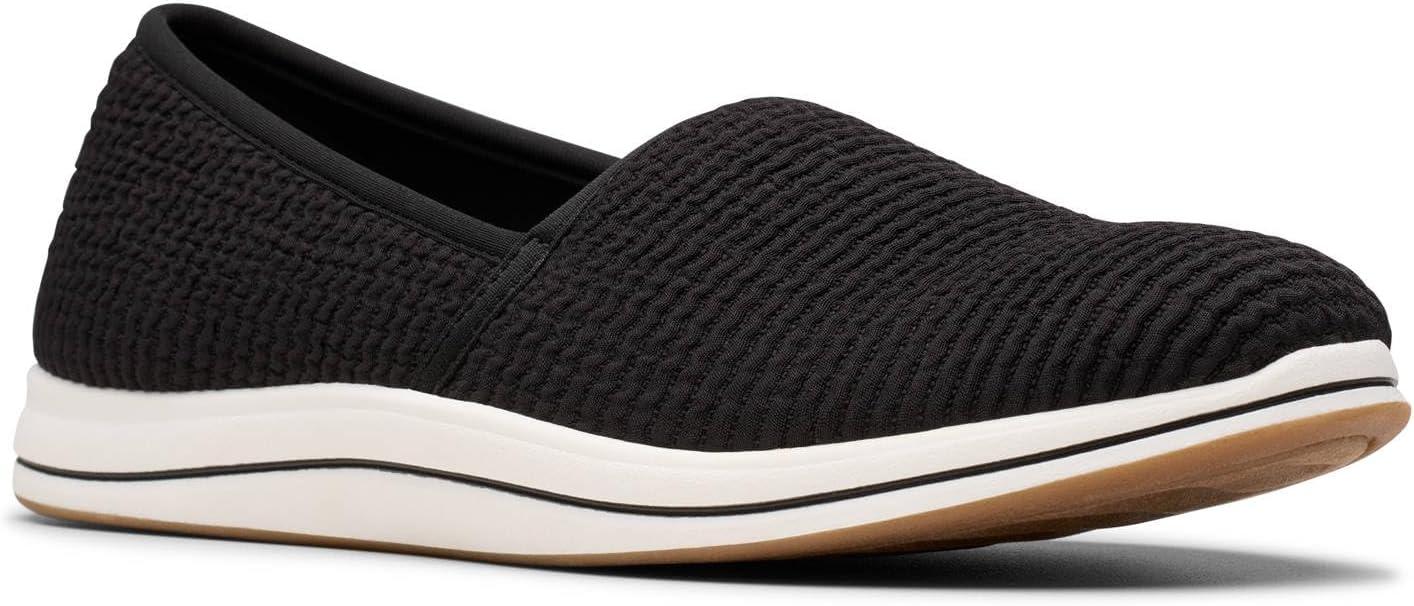 imageClarks Womens Breeze Stretch CloudSteppers Slip On LoaferBlack