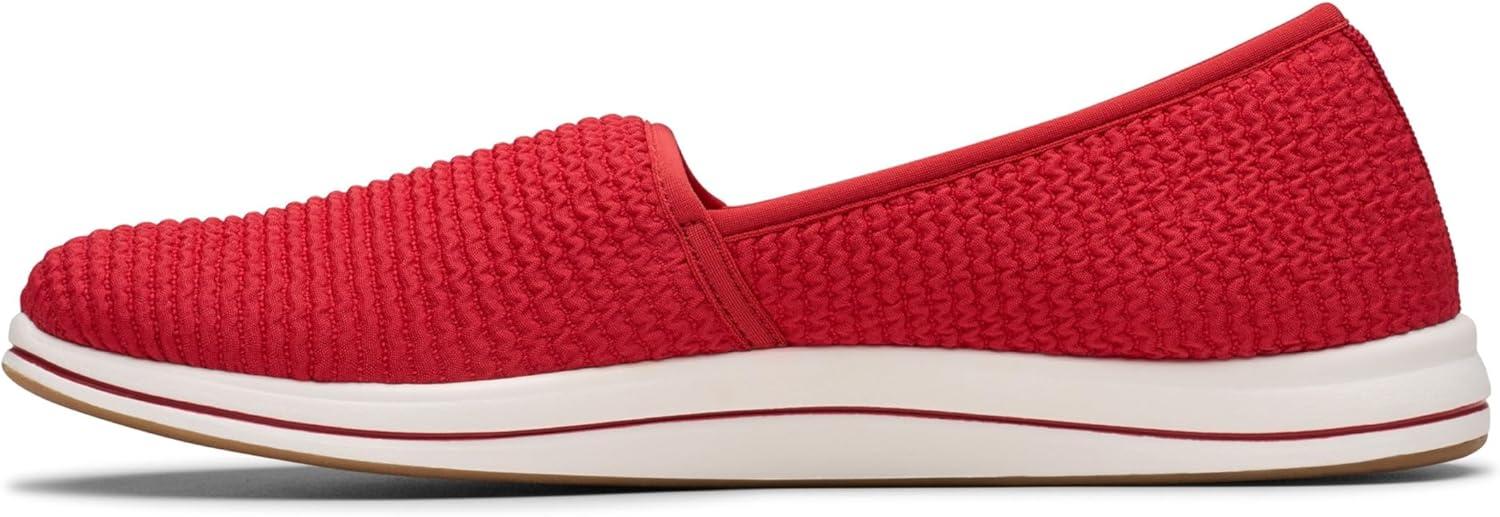 imageClarks Womens Breeze Stretch CloudSteppers Slip On LoaferCherry