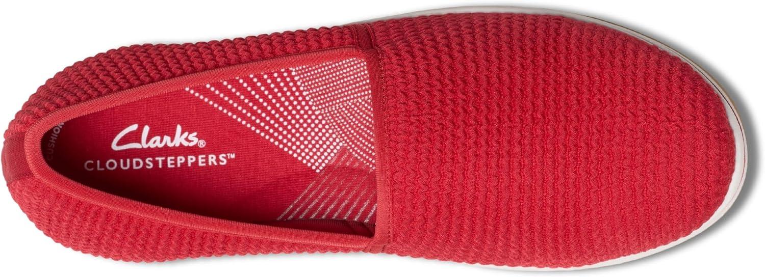 imageClarks Womens Breeze Stretch CloudSteppers Slip On LoaferCherry
