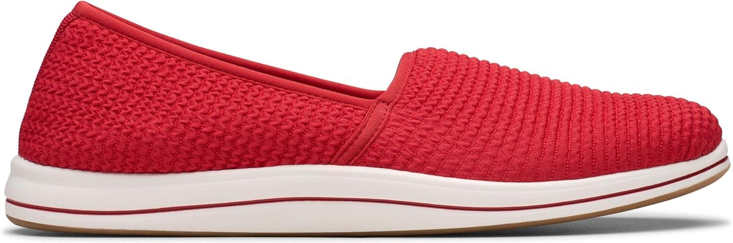 imageClarks Womens Breeze Stretch CloudSteppers Slip On LoaferCherry