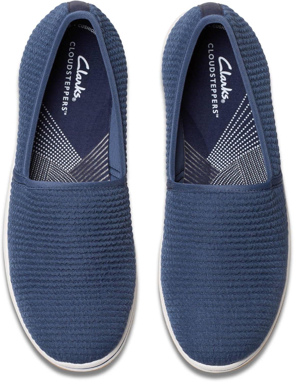 imageClarks Womens Breeze Stretch CloudSteppers Slip On LoaferNavy