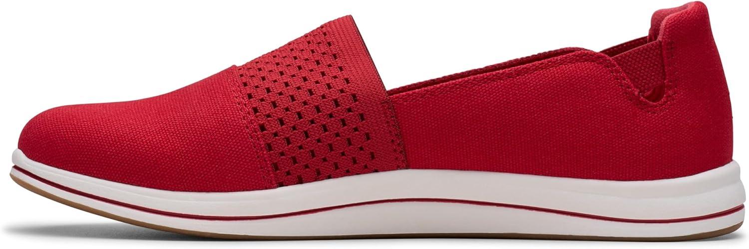 imageClarks Womens Breeze Vibe CloudSteppers Slip On LoaferCherry