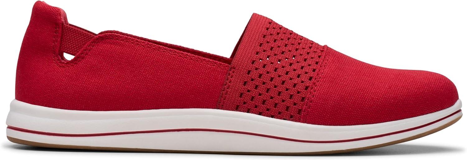imageClarks Womens Breeze Vibe CloudSteppers Slip On LoaferCherry