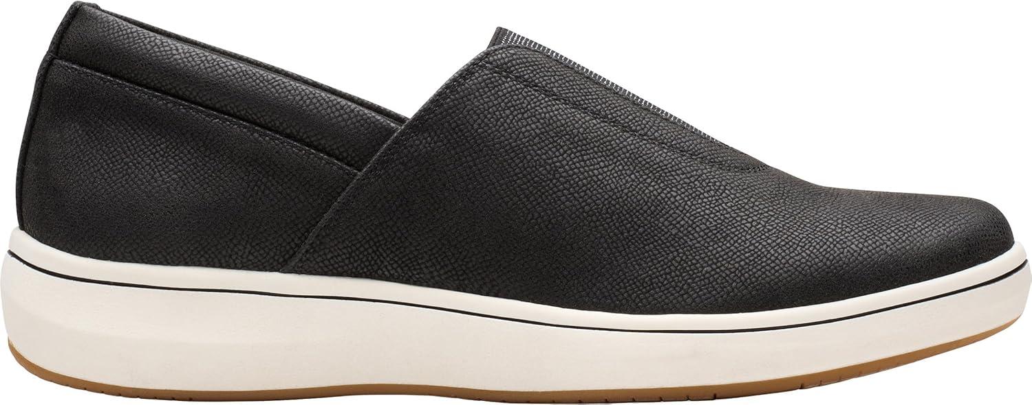 imageClarks Womens Breezesky RiaBlackWhite Textile