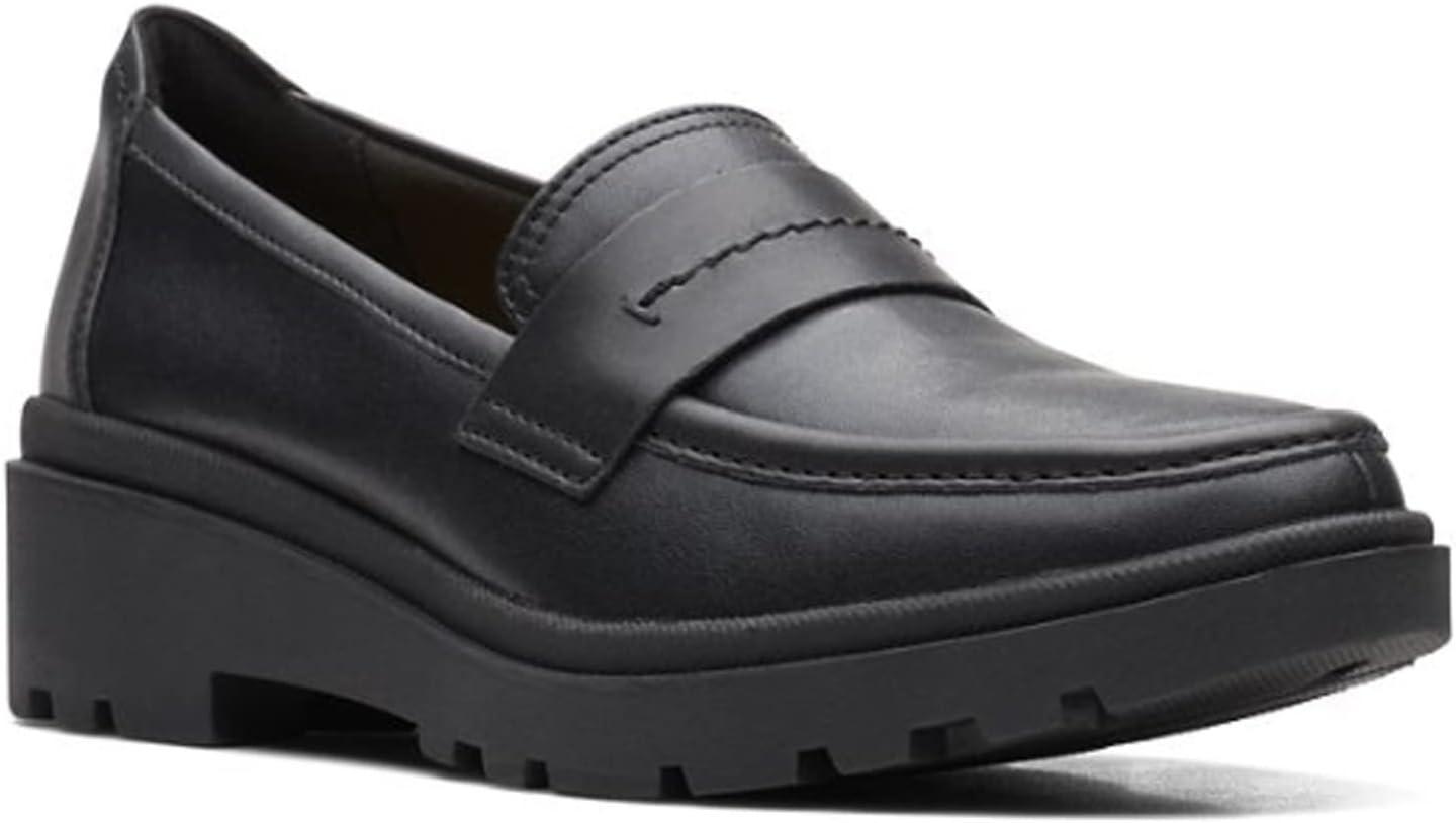imageClarks Womens Calla Ease LoafersBlack Leather