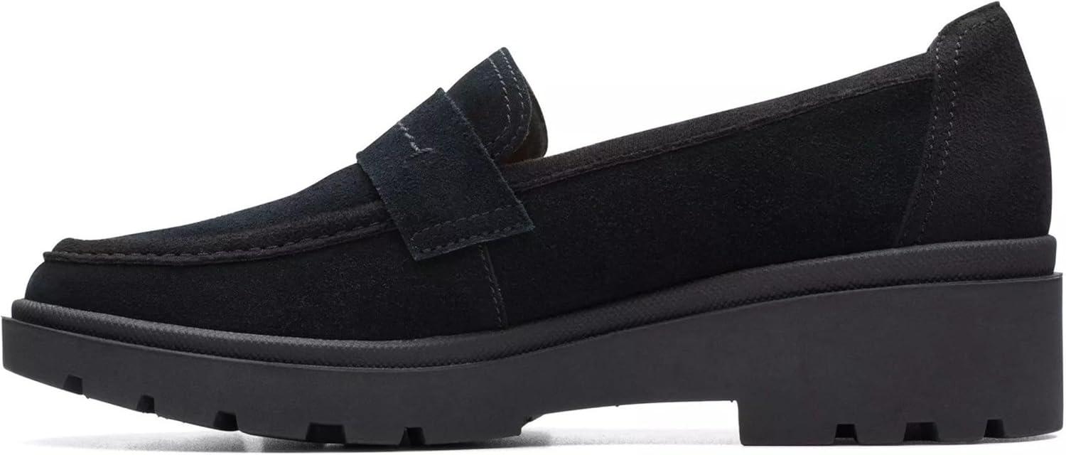 imageClarks Womens Calla Ease LoafersBlack Suede