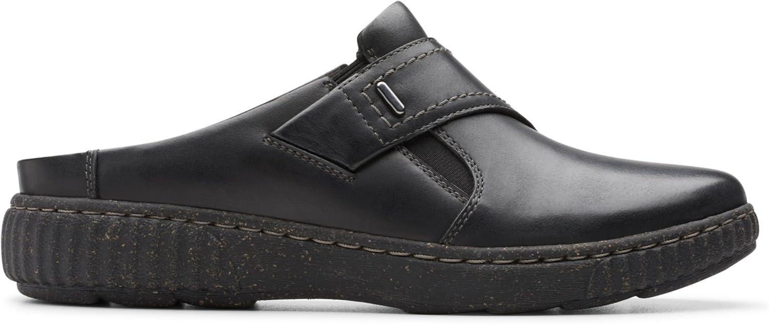 imageClarks Womens Caroline Bay ClogsBlack Leather