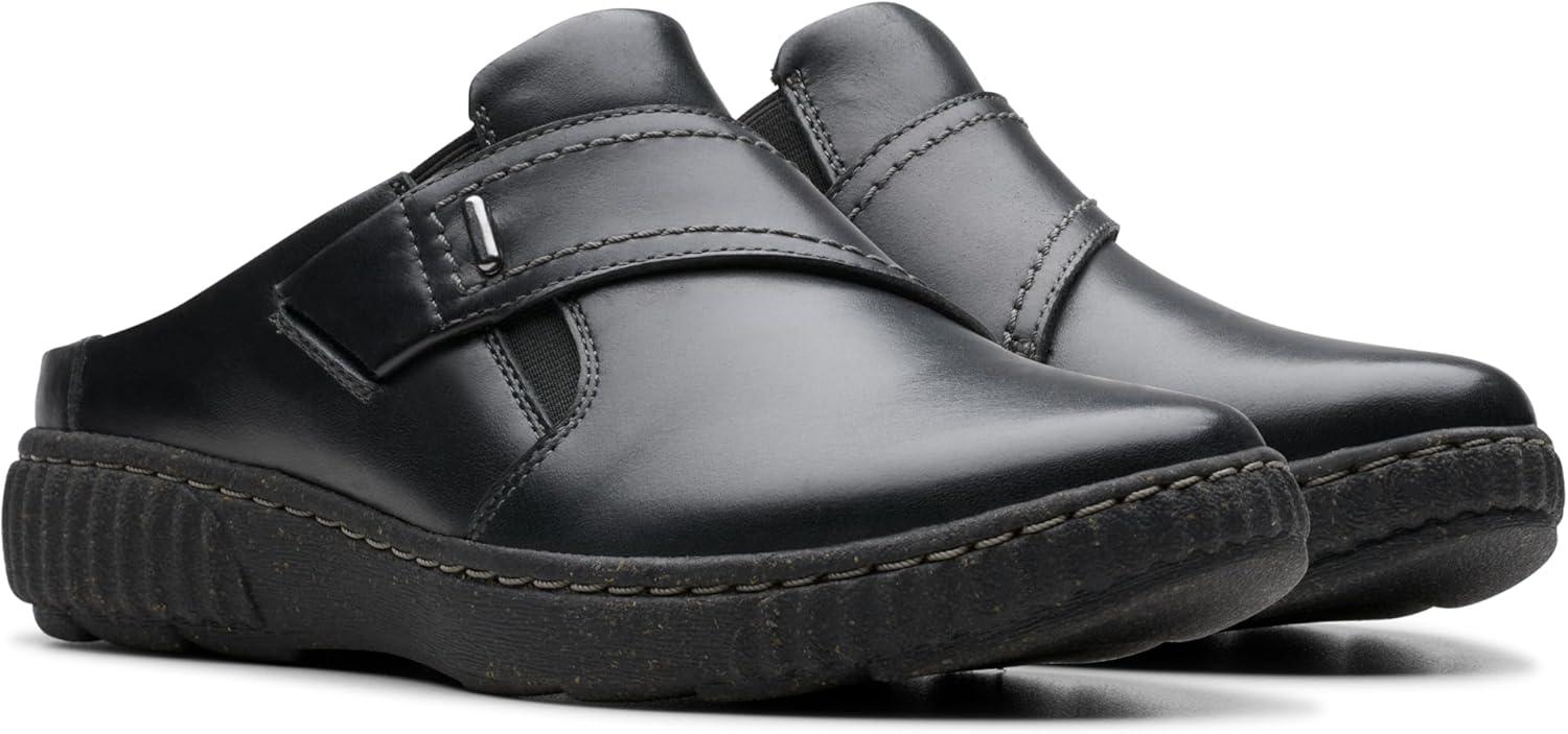 imageClarks Womens Caroline Bay ClogsBlack Leather